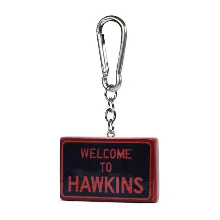 Stranger Things 3D Rubber Keychain Hawkins Sign 6 cm product photo