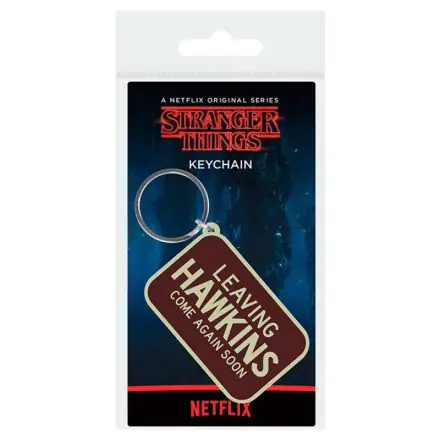 Stranger Things Rubber Keychain Leaving Hawkings 6 cm product photo
