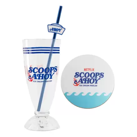 Stranger Things Milkshake Glass Set Scoops Ahoy product photo