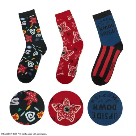 Stranger Things: Stranger Things Set of 3 Socks product photo
