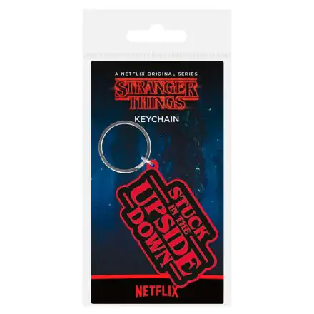 Stranger Things Rubber Keychain Stuck In The Upside Down 6 cm product photo