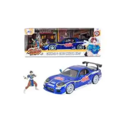 Street Fighter Diecast Model 1/24 1993 Mazda RX7 Chun-Li product photo