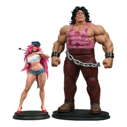 Street Fighter Statues 1/4 Mad Gear Exclusive Hugo & Poison Set 43 - 67 cm product photo