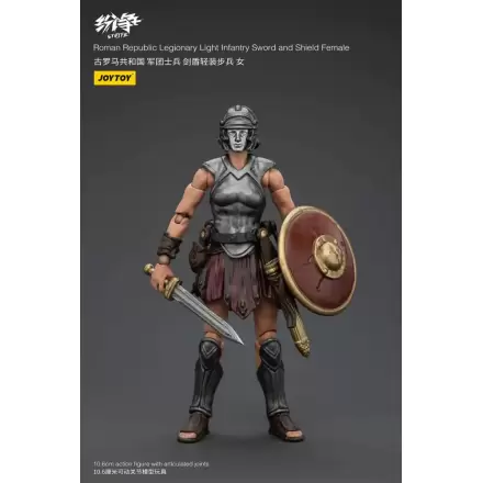 Strife Action Figure 1/18 Roman Republic Legionary Light Infantry Sword and Shield Female 11 cm product photo