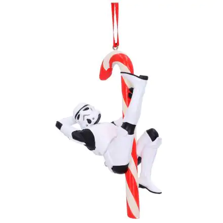 Original Stormtrooper Hanging Tree Ornament Candy Cane 12 cm termékfotója