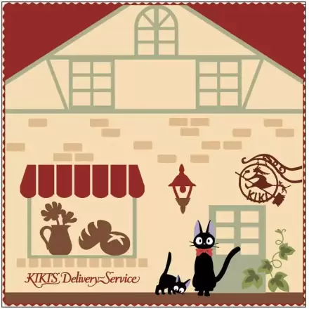 Studio Ghibli Mini Towel Kiki's Delivery Service Kiki's Bakery 25 x 25 cm product photo