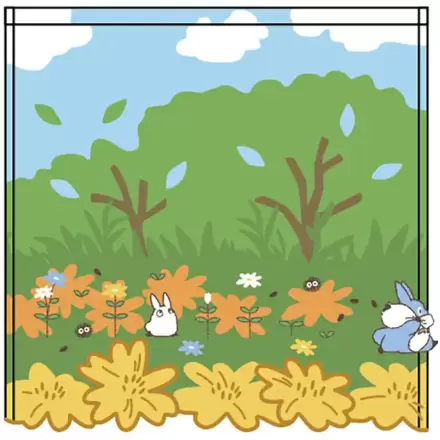 Studio Ghibli Mini Towel My Neighbor Totoro Medium and Small Totoro Racing 25 x 25 cm product photo