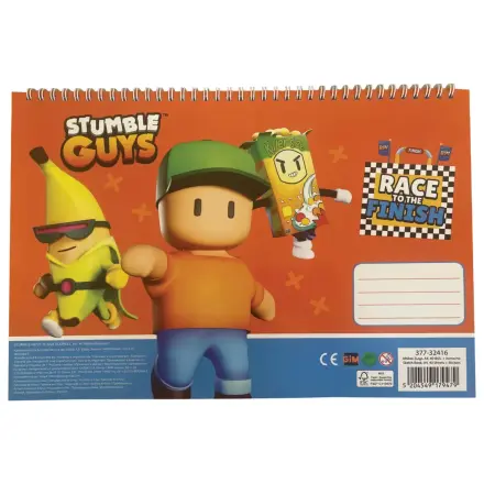 Stumble Guys Race A/4 Spiral Sketchbook 40 Sheets with Stickers product photo