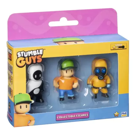 Stumble Guys: Wave 2 3-figure window box collectible figures Yang + Mr Stumble + Hazmat NBC product photo