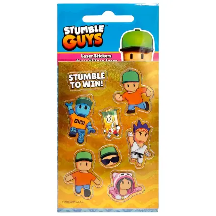 Stumble Guys Yellow holographic sticker set product photo