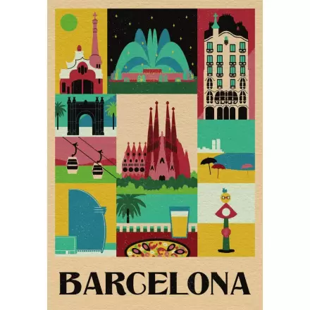 Style in the City Barcelona puzzle 1000pcs termékfotója