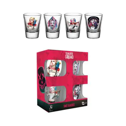 Suicide Squad Shotglass 4-Pack Harley Quinn product photo