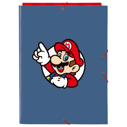 Super Mario A4 cardboard binder with flaps product photo