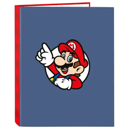 Super Mario A4 cardboard 4 rings binder product photo