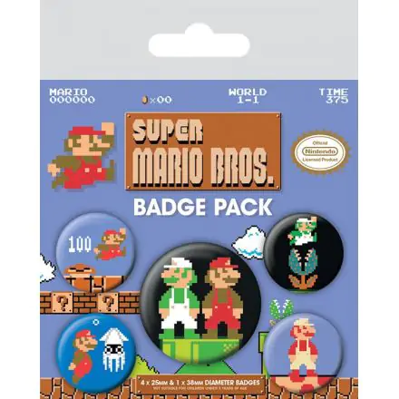 Super Mario Bros. Pin-Back Buttons 5-Pack termékfotója