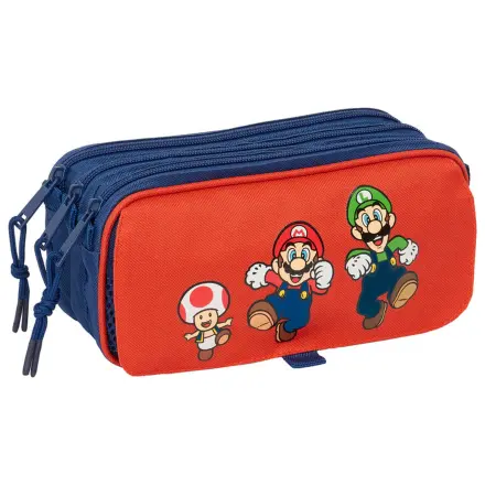 Super Mario Bros Mamma Mia triple pencil case product photo