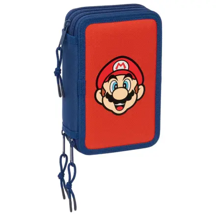 Super Mario Bros Mamma Mia triple pencil case 37pcs product photo