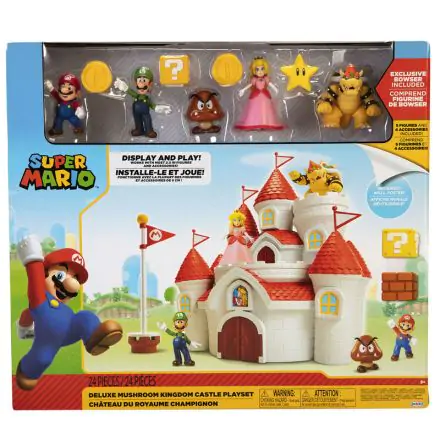 World of Nintendo Deluxe Playset Super Mario Mushroom Kingdom Castle termékfotója