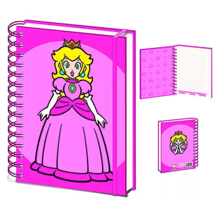 Super Mario Bros Peach A5 notebook termékfotója