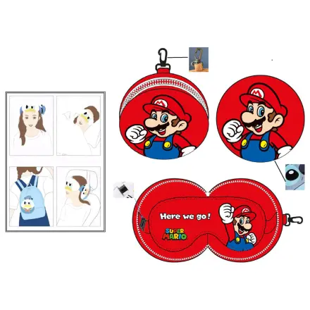 Super Mario Bros travel cushion + mask product photo