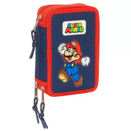Super Mario Bros World double pencil case 36pcs product photo