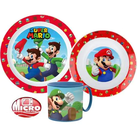 Super Mario Dinnerware Set, Micro Plastic Set product photo