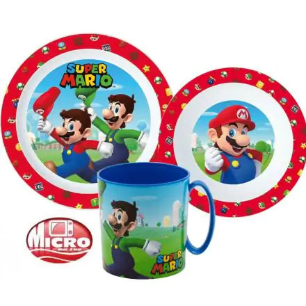Super Mario Dinnerware Set, Micro Plastic Set product photo