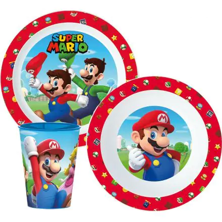 Super Mario Dinnerware Set, Micro Plastic Set product photo