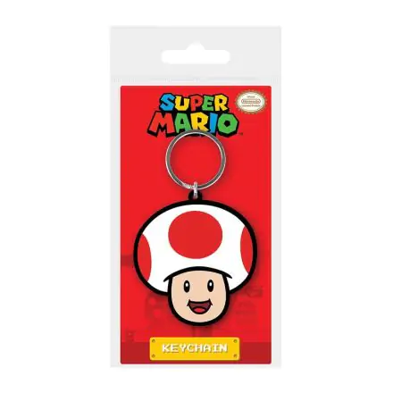 Super Mario Rubber Keychain Toad 6 cm termékfotója