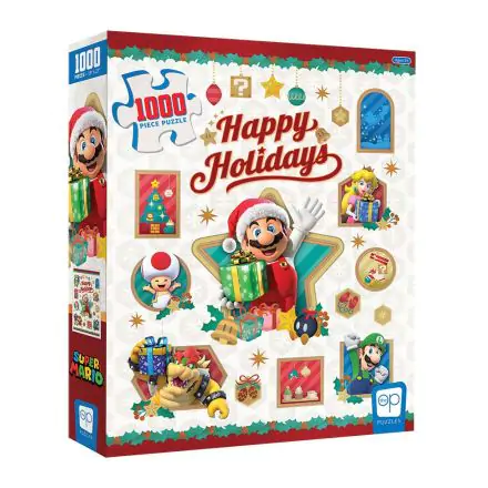 Super Mario Jigsaw Puzzle Happy Holidays (1000 pieces) product photo