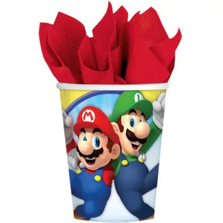 Super Mario Paper Cup 8 pcs 250 ml product photo