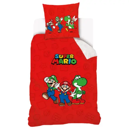 Super Mario Red Duvet Cover product photo