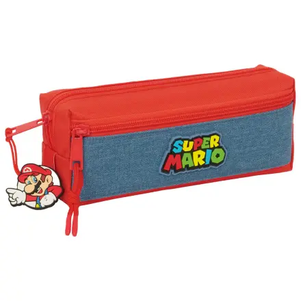 Super Mario triple pencil case product photo