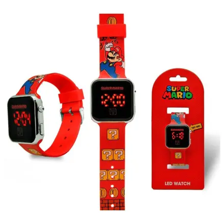 Super Mario Victory Red digital LED wristwatch product photo