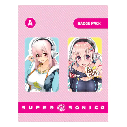 Super Sonico Pin Badges 2-Pack Set A termékfotója