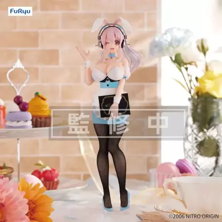 Super Sonico BiCute Bunnies PVC Statue Waitress Light Blue Color Ver. 28 cm product photo