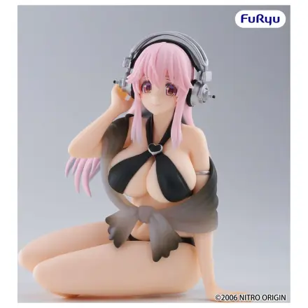 Super Sonico Noodle Stopper PVC Statue Super Sonico Swimsuit Black Color Ver. 10 cm product photo