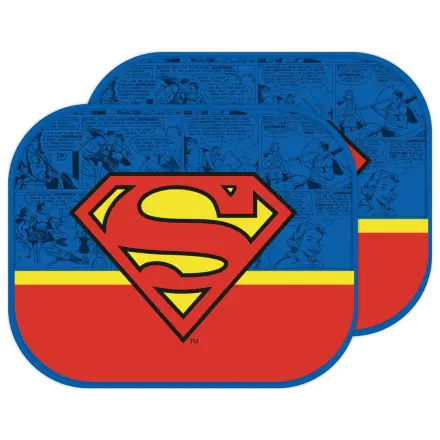 Superman Comic Car Window Sun Shade 2-piece product photo