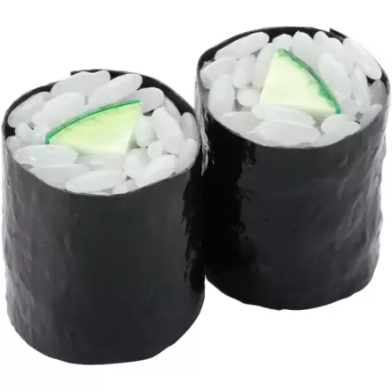 Sushi Plastic Model Kit 1/1 Kappa Maki (Cucumber Sushi Roll) (re-run) 3 cm product photo