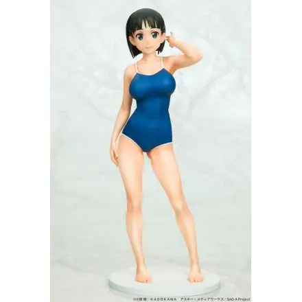 Sword Art Online PVC Statue 1/7 Suguha Kirigaya Leafa Navy Blue Swimsuit Ver. 23 cm product photo