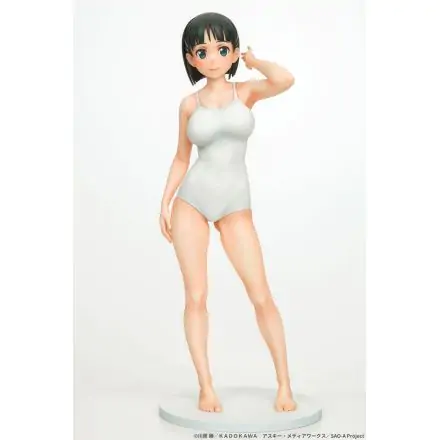 Sword Art Online PVC Statue 1/7 Suguha Kirigaya Leafa White Swimsuit Ver. 23 cm product photo