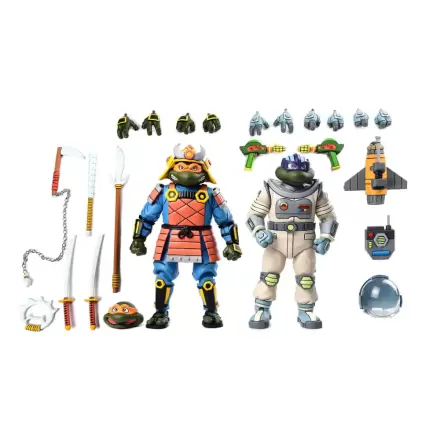 Teenage Mutant Ninja Turtles (Cartoon) Action Figure 2 Pack Space Adventure & Samurai Turtles 18 cm termékfotója