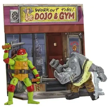 Teenage Mutant Ninja Turtles: Mutant Mayhem Battle Pack Action Figures Raphael vs. Rocksteady 11 cm product photo
