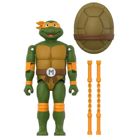 Teenage Mutant Ninja Turtles ReAction+ Action Figure Wave 02 Michelangelo product photo