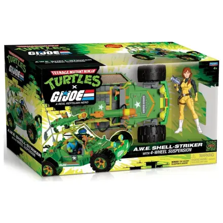 Teenage Mutant Ninja Turtles x G.I. Joe Crossover Classics Vehicle A.W.E. Shell-Striker with Figure product photo