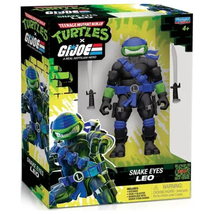Teenage Mutant Ninja Turtles x G.I. Joe Crossover Classics Action Figure Leonardo x Snake Eyes 12 cm product photo