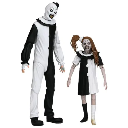 Terrifier 2 2-Pack Action Figures Ultimate Art the Clown & Little Pale Girl 18 cm product photo