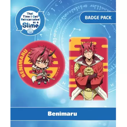 That Time I Got Reincarnated as a Slime Pin Badges 2-Pack Benimaru termékfotója