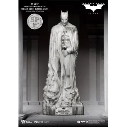The Dark Knight Rises Master Craft Statue The Dark Knight Memorial Batman White Faux Marble Texture product photo