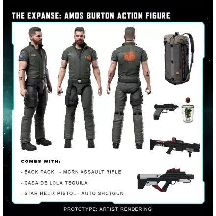 The Expanse Action Figure Amos Burton 20 cm termékfotója